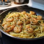 garlic butter shrimp pasta - Tasty